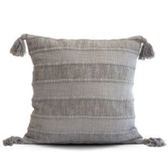 Wide Stripes with tassels Pillow Covers (2 pack) - Decorative Throw Pillow - Picture 2 of 4